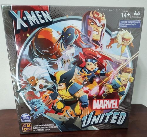 X-Men, Marvel United Board Game with Cards Collectible Hero Villain Figurines