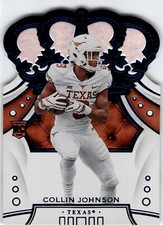 2020 Panini Chronicles Draft Picks Collin Johnson Blue Crown Royale