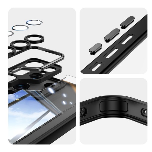 Custodia antiurto trasparente pellicola obiettivo robusta per Samsung Galaxy S25 S24 FE S23 Plus - Foto 3 di 49