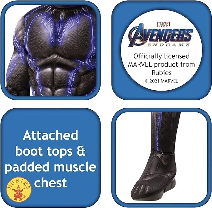 Black Panther - Marvel Avengers Endgame - Disfraz infantil de lujo - Rubie's 700683 Foto 4 de 4