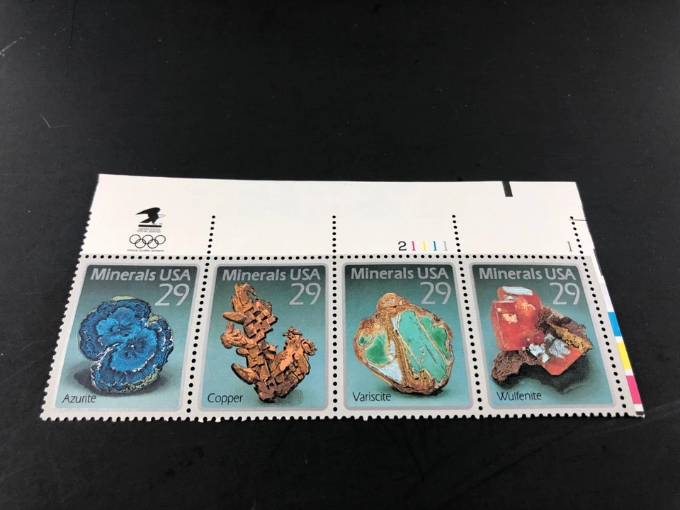 1992 Minerals 29 Cent 29c Stamp Block of 4 Scott# 2700-2703 - Image 2 of 4