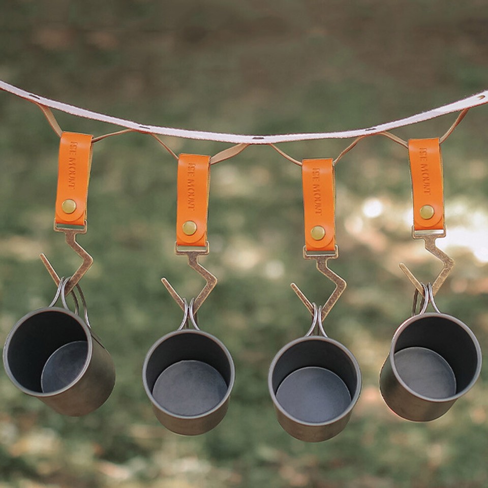 Outdoor Hooks S Shaped Clothesline Rack Button Hanger Hiking Camping ...