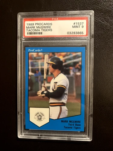 1989 ProCards Mark McGwire #1537 PSA 9