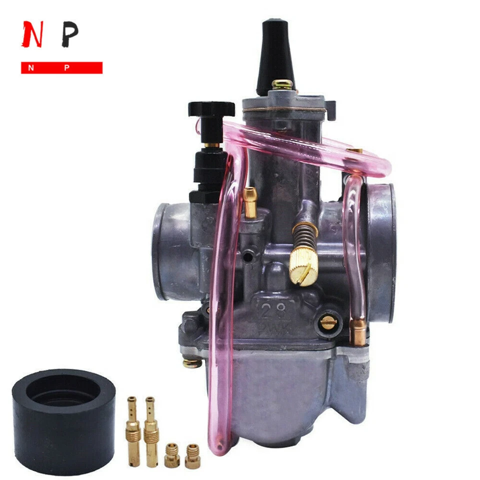 Carburador + filtro de aire para Yamaha YZ80 YZ85 YZ100 YZ125 YZ175 DT100 DT125 PWK32 Foto 3 de 4