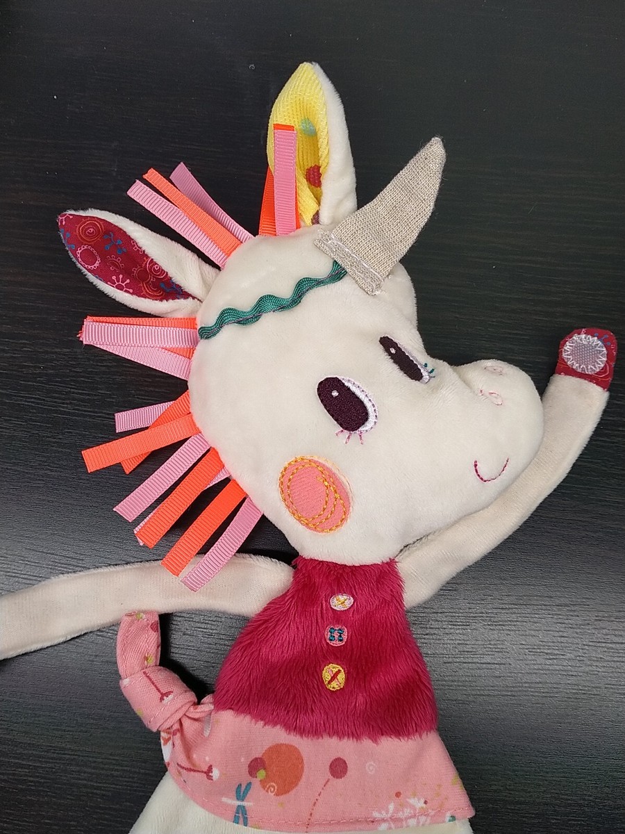 DOUDOU PLAT LOUISE LA LICORNE LILLIPUTIENS liliputiens