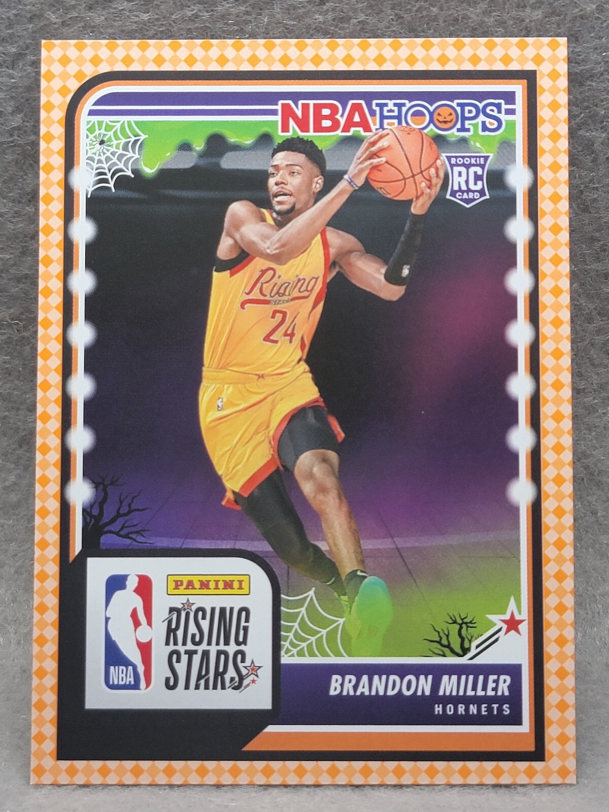 2023-24 Panini Haunted Hoops Brandon Miller Rising Stars Orange RC #298 a;3