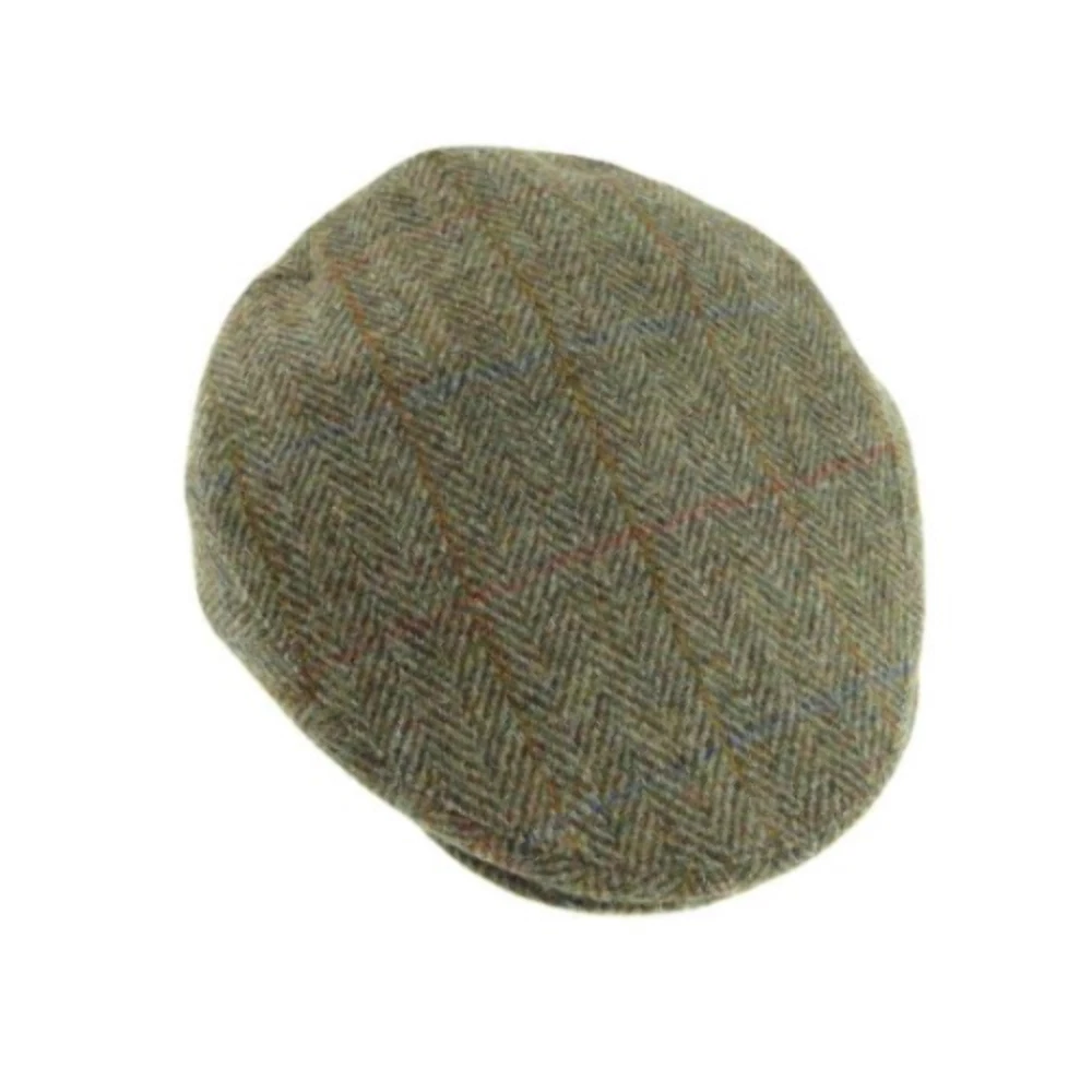 Harris Tweed Gents Cap in Green