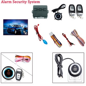 Auto CAR Smart Alarm System Push Button Remote Engine ...