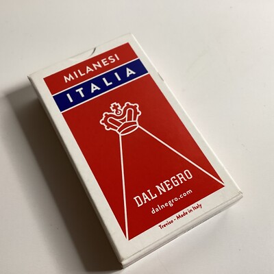 S170 Dal Negro Poker Italia Premium Rot Poker Kartenspiel  55 Karten Spielkarten