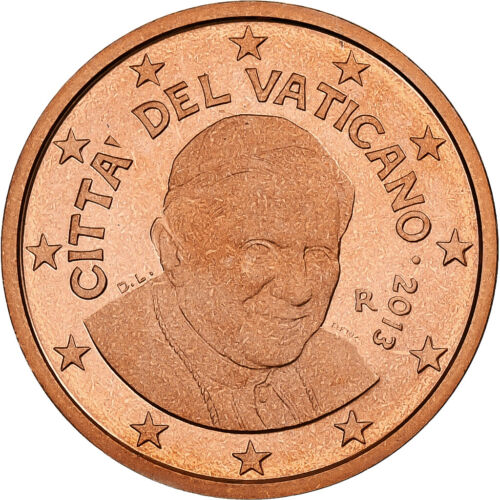 [#1047445] Vatikanstadt, Benedict XVI, 5 Euro Cent, PP, 2013, Rome, Copper Plate - Afbeelding 1 van 2