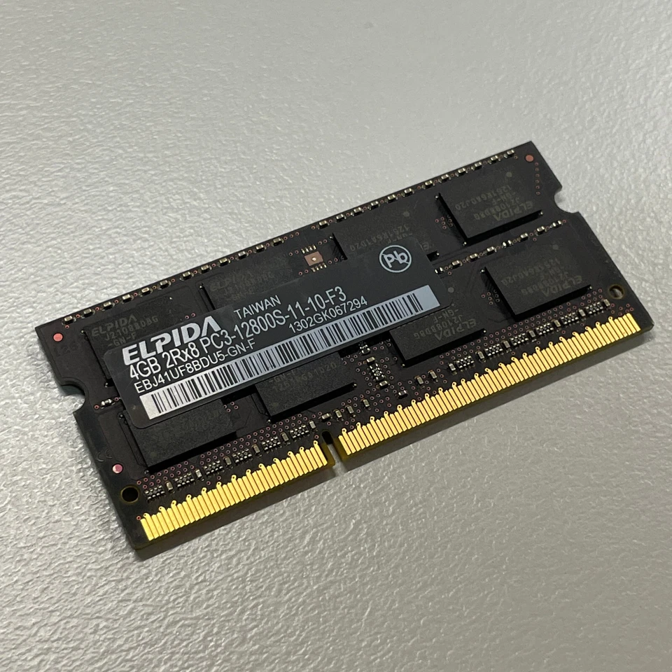 Elpida 4GB DDR3 Ram PC3-12800 1600MHz SODIMM EBJ41UF8BDU5-GN-F Apple iMac 2014 - Image 3 of 4