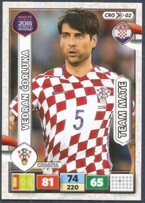 PANINI ADRENALYN XL-ROAD TO RUSSIA 2018-CRO02-CROATIA-VEDRAN CORLUKA
