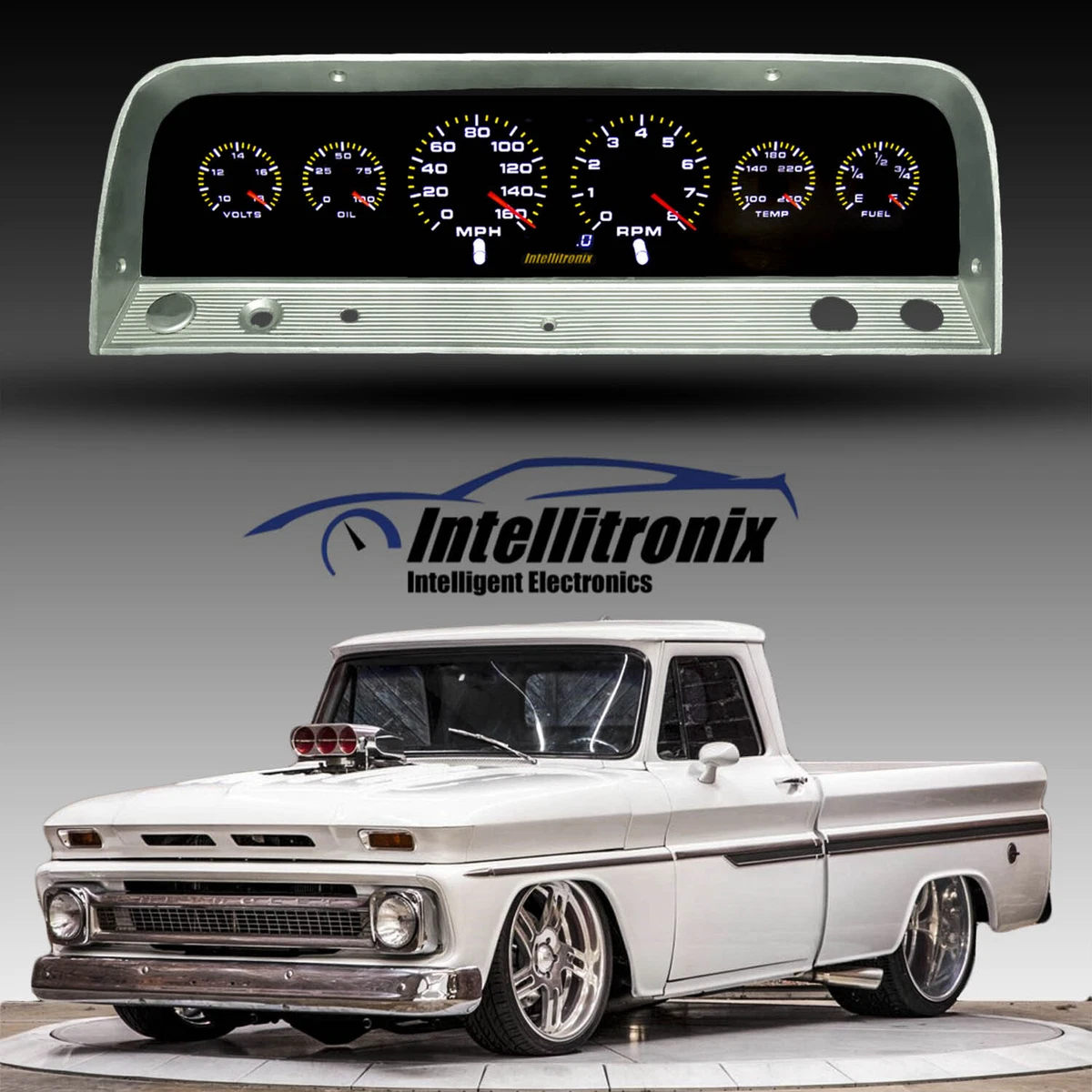 1964 1966 Chevy Truck Analog Gauge Panel Intellitronix AP6002