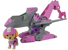 PAW Patrol Dino Rescue Skye Pink Deluxe Vehicle Nickelodeon Rev Up