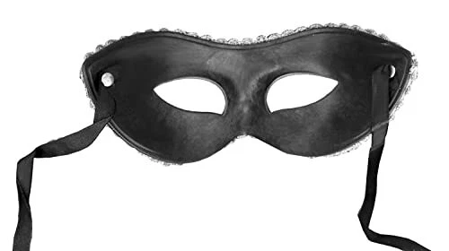 Maschera Veneziana Colore Argento con decori argento e oro Rigida L.91068 - Immagine 2 di 2