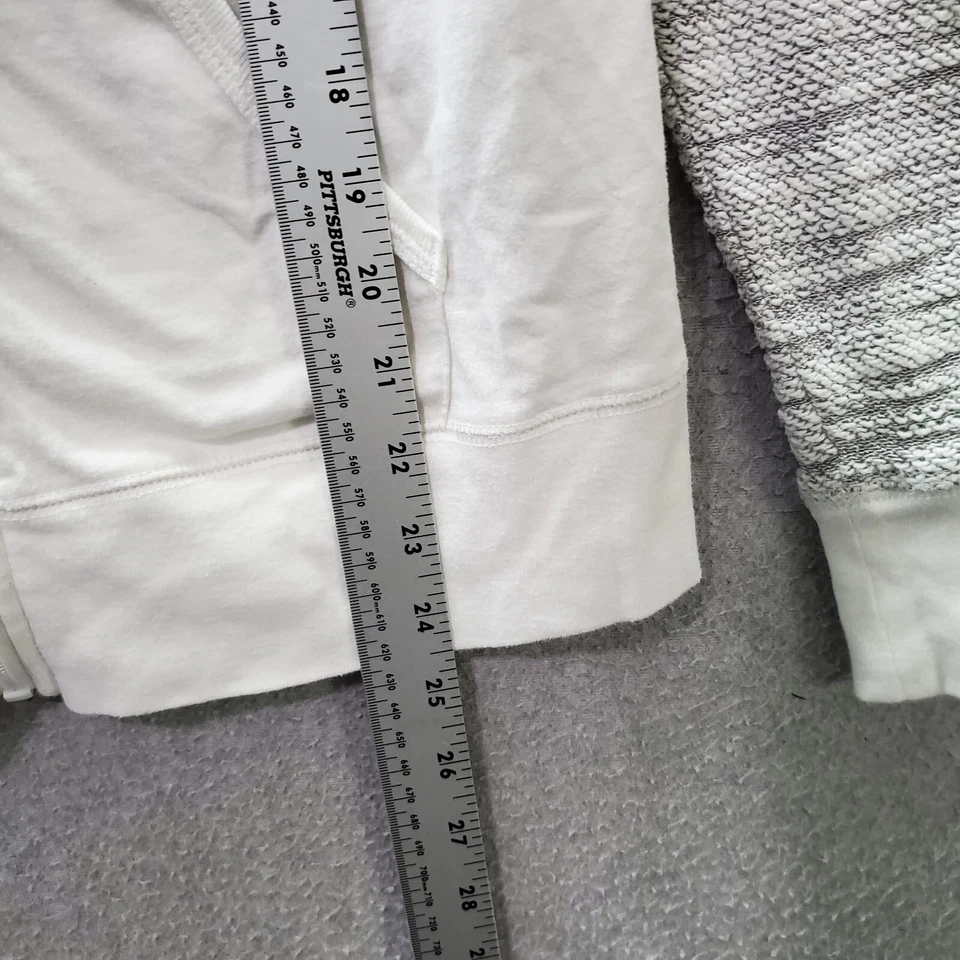 Disney Parks Women Sweatshirt Medium White Hoodie Logo Mickey Mouse Embroidered - Image 3 of 4