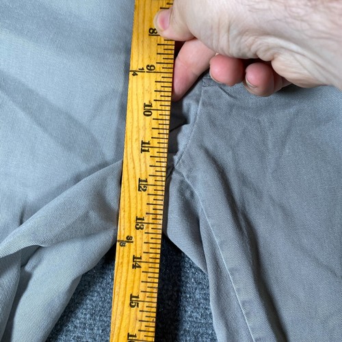 Polo by Ralph Lauren Uomo 38x30 Grigio Classico Chino Pantalone Dritto 100% Cotone - Foto 6 di 11