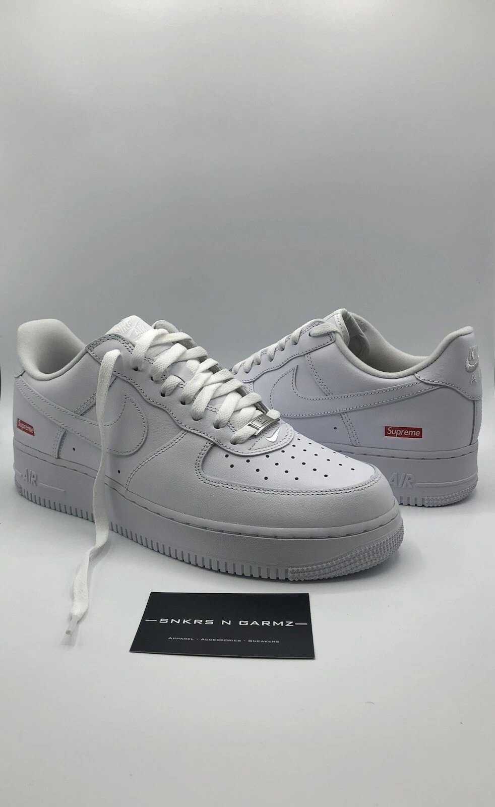 Nike Air Force 1 Supreme Blanc UK 10