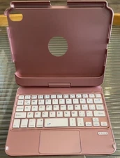 Wireless Keyboard for Tablet 5in x 8in Rose Gold Aluminum Alloy