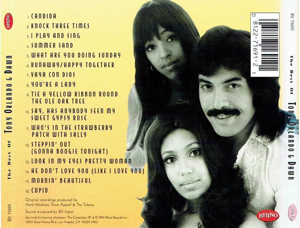 (CD) Tony Orlando & Dawn - The Best Of - Candida, Knock Three Times, u.v.a. - Bild 2 von 2