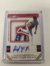2017 STARS & STRIPES SILHOUETTE PROSPECT PATCH AUTO RICKY TYLER THOMAS 06/25