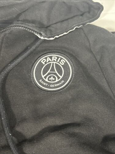 Nike Air Jordan PSG Paris Saint Germain Hoodie Black Mens Large Good Condition - Picture 3 of 6