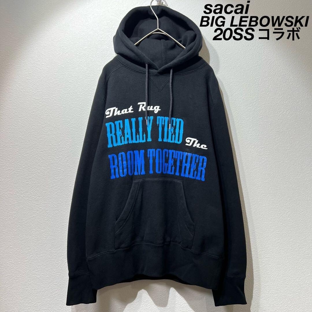 20SS sacai BIG LEBOWSKI HOODIE Black