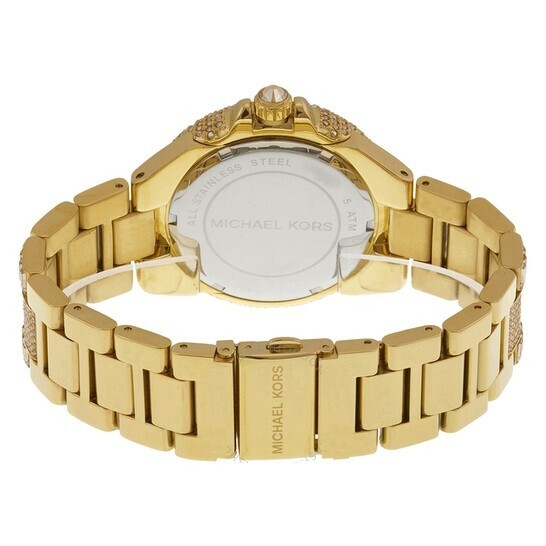 NEW MICHAEL KORS CAMILLE GOLD,PAVE CRYSTALS COVERED BRACELET  display picture 3