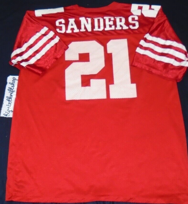 その他 DEION SANDERS 49ers #21 Deion Sanders Logo Athletic San Francisco 49ers Jersey #21 Size