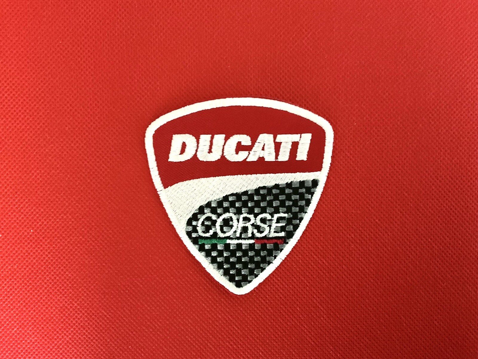 Ducati Motor Cycle Racing Themed Embroidered Iron on Patch Sew on Badge ...