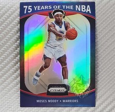 Moses Moody RC 📈 2021-22 Prizm Rookie 75 Years of the NBA Golden State Warriors