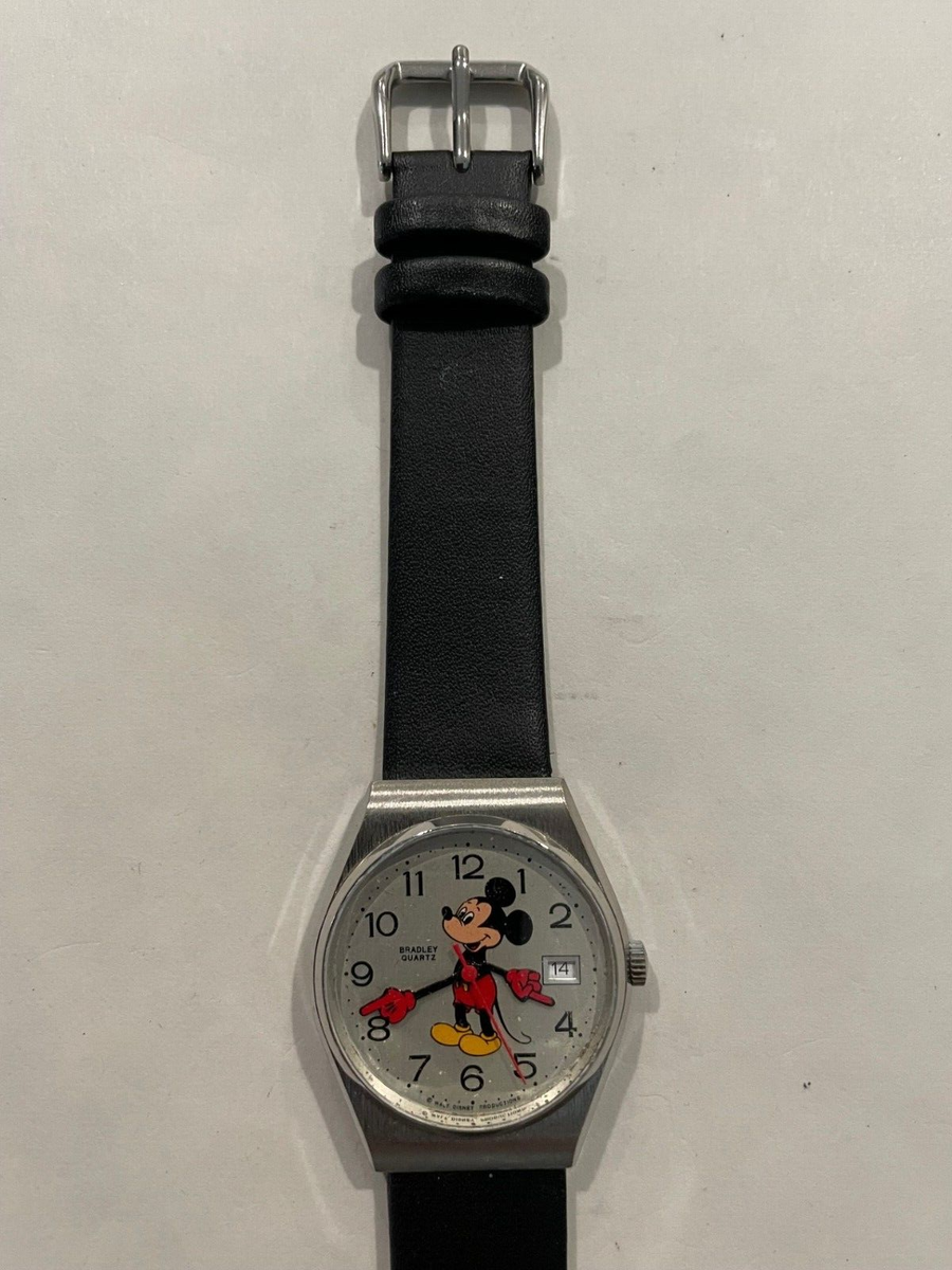 Vintage Disney Bradley Mickey Mouse Date Watch 035S - EXE  display picture 3