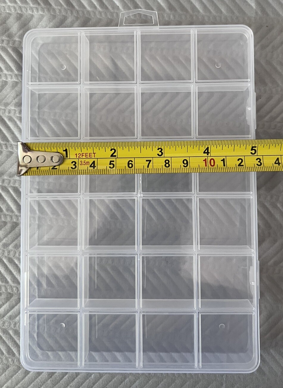 Plastic Divider Organizer - 24 Compartments - 2 Pack - 1.25" x 1.25" - Used