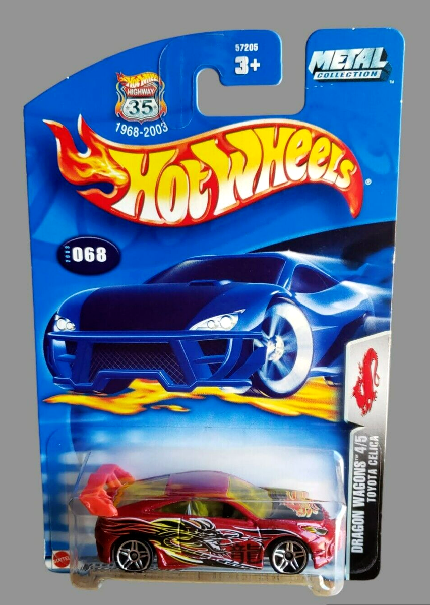 2003 Hot Wheels TOYOTA CELICA Metallic Red 068 Dragon Wagons