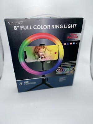 Vivitar Full-Color Ring Light, 8'', VIVRLRGB8-NOC