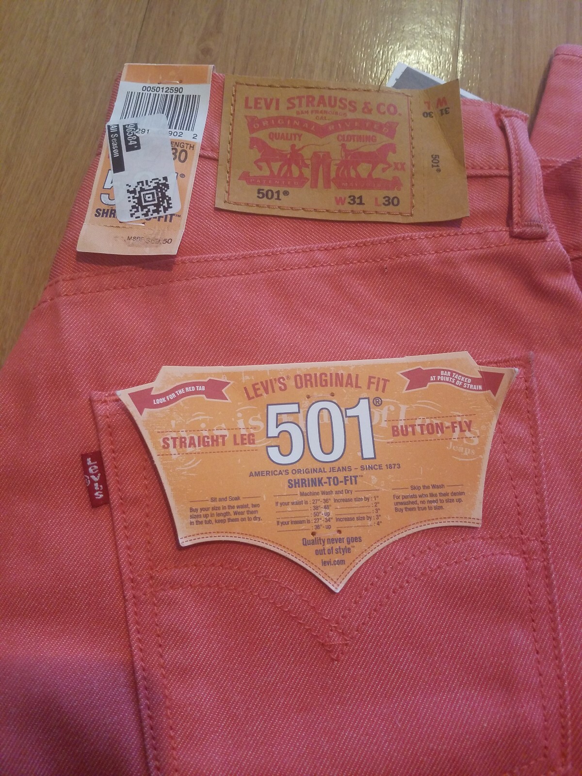 levis 501 31x30