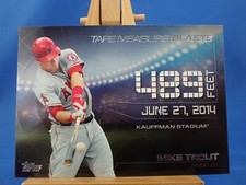 Mike Trout Topps 2015 Tape Measure Blasts