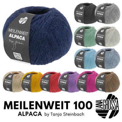 Lana Grossa MEILENWEIT 100 g ALPACA Tanja Steinbach Edition 2023 Sockenwolle