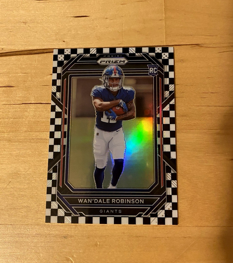 2022 Prizm WANDALE ROBINSON #315 RC Black and White Checkerboard Giants