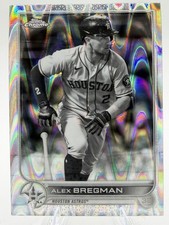 2022 Topps Chrome Sonic - Alex Bregman #141 Black & White RayWave Refractor