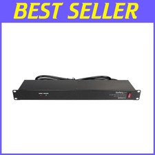 1U Rack Mount PDU Power Strip - 8 Outlets, Surge Protection