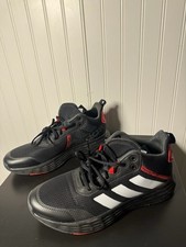 Adidas Ownthegame 2.0 Mens Sz 10 Basketball Low Top Black White Red Shoes H00471