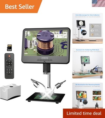 Advanced 10.1'' LM210 LCD Microscope - 260X Magnification with 32GB Upgrade Kit