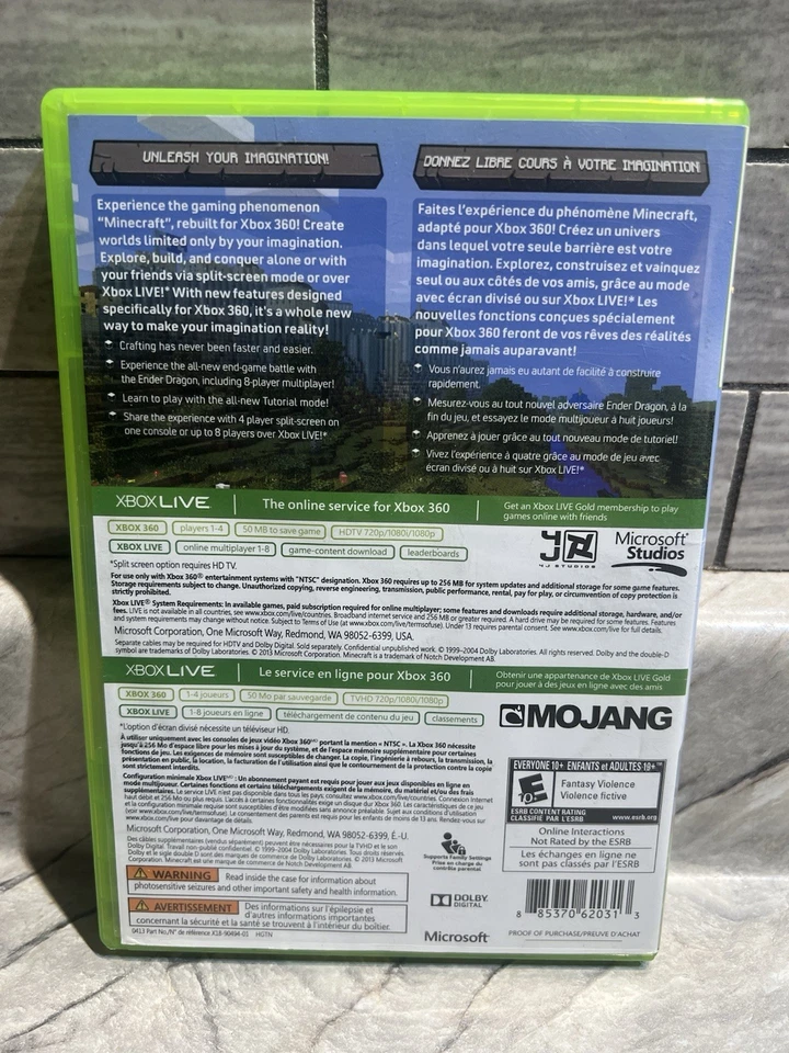 Minecraft - Xbox 360 Edition - Microsoft - Game + Box - Bild 4 von 4