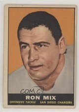 1961 Topps Ron Mix #168 HOF 2u3