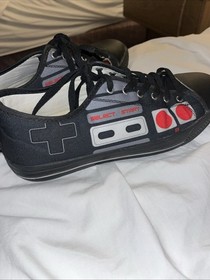 unisex game controller NES Black  canvas tennis shoes low top Men&rsquo;s So 11 W 9.5