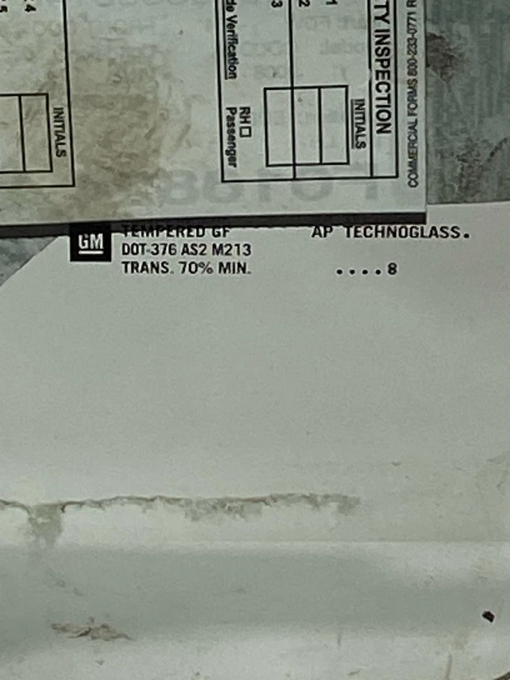 04 05 06 07 08 09 10 11 12 CHEVY COLORADO Front Door Glass/window Left - Image 2 of 2