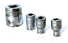 Snap-On Set of 4 Sockets SAE  1/4 - 3/8 Drive...