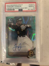 2022 Bowman Draft - Chrome Draft Pick Termarr Johnson #CDA-TJ Aqua Lava  /199 