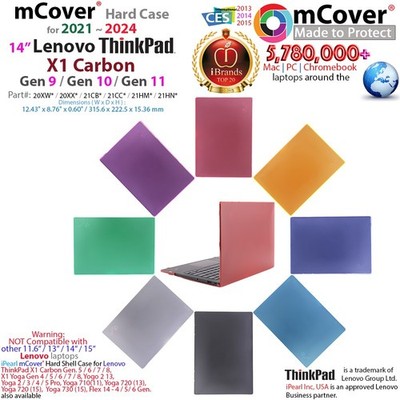 NEW mCover  Case for 14'' Lenovo ThinkPad X1 Carbon Gen 9 10 11 Window Laptop